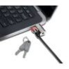 CANDADO CON LLAVE KENSINGTON CLICKSAFE, LLAVE, NEGRO, LAPTOPS