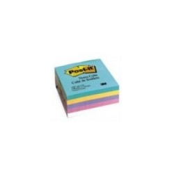 NOTAS ADHESIVAS 3M POST-IT 2018 3X3 CUBO COLOR PASTEL 400 HOJAS